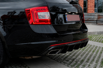 Skoda Octavia III A7 2013–2019 Bagdiffuser DPT V-2 (LB/SW, sort højglans) foto 1