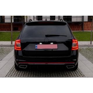 Bagdiffuser DPT V-2 (LB/SW, sort højglans) Skoda Octavia III A7 2013–2019 foto 3