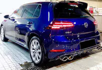 Volkswagen Golf 7/E-Golf 2012–2020 Bageste diffuser DPT V-1 (2017-2019, blank sort) foto 1
