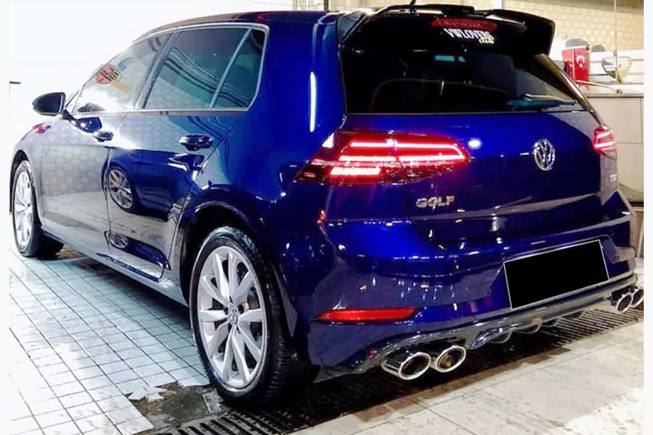 Volkswagen Golf 7/E-Golf 2012–2020 Bageste diffuser DPT V-1 (2017-2019, blank sort) Image