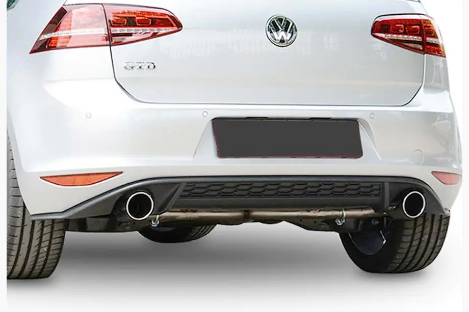 Volkswagen Golf 7/E-Golf 2012–2020 Bagdiffuser DPT V-2 (til GTI, 2012-2017, blank sort) Image