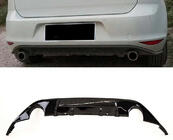 Volkswagen Golf 7/E-Golf 2012–2020 Bagdiffusor DPT V-3 (til GTI, 2012-2017, blank sort) foto 1