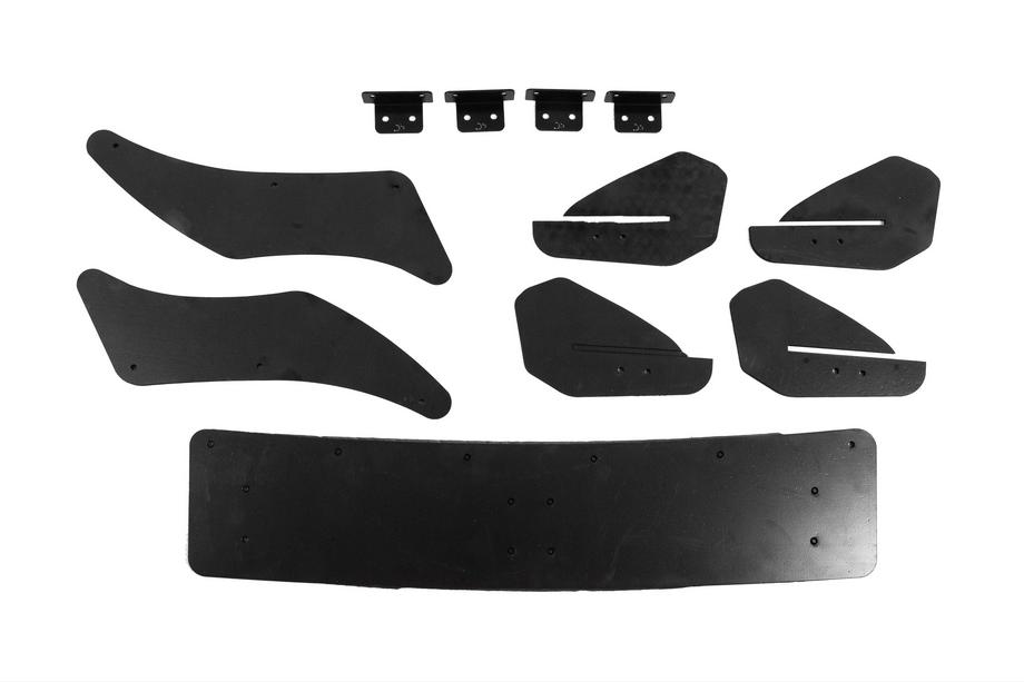 Volkswagen Golf 7/E-Golf 2012–2020 Bageste diffuser DPT V-4 (til R / R-Line, 2012-2019, mat sort) Foto 5