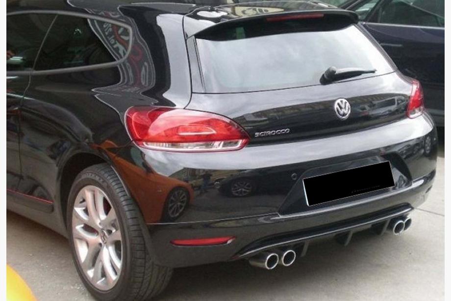 Volkswagen Scirocco 2008–2017 Bagdiffuser DPT V-2 (2008-2013, sort højglans) Image