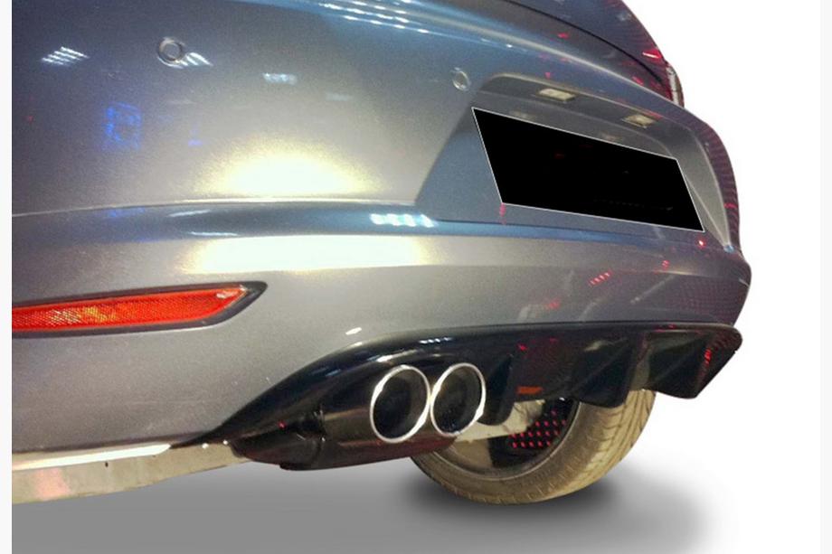 Volkswagen Scirocco 2008–2017 Bagerste diffuser DPT V-3 (2008-2013, blank sort) Image