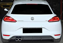 Volkswagen Scirocco 2008–2017 Bagerste diffuser DPT V-5 (2014-2017, sort blank) foto 2