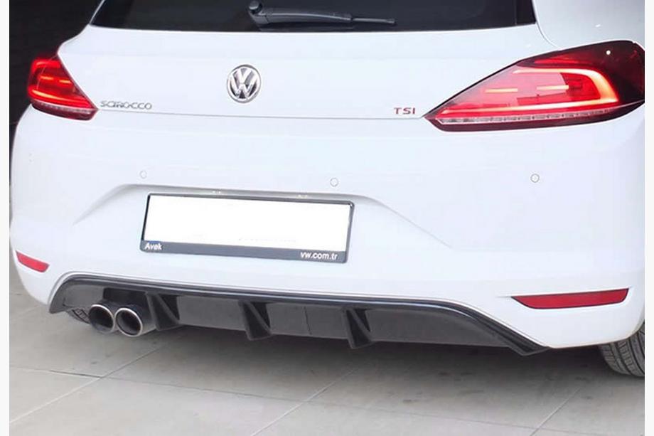 Volkswagen Scirocco 2008–2017 Bagerste diffuser DPT V-5 (2014-2017, sort blank) Image