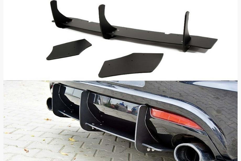 Volkswagen Scirocco 2008–2017 Bagdiffuser DPT V-4 (2008-2017, sort højglans) Image