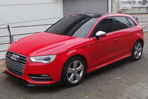 Audi A3 2012–2020 Sideskørter DPT (HB, sort højglans) foto 3