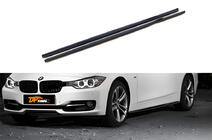 BMW 3-serie F30/F31 2012–2019 Sideskørt-extensions DPT (til Base sideskørter, højglans sort) foto 1