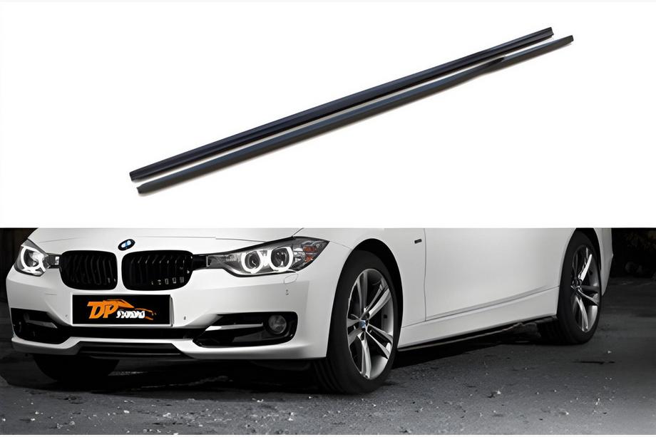 BMW 3-serie F30/F31 2012–2019 Sideskørt-extensions DPT (til Base sideskørter, højglans sort) Image