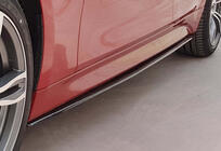 BMW 3-serie F30/F31 2012–2019 DPT V-3 sideskørt-omlægninger (til M-Sport sideskørter, sort højglans) foto 1