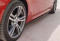 BMW 3-serie F30/F31 2012–2019 DPT V-3 sideskørt-omlægninger (til M-Sport sideskørter, sort højglans) foto 3