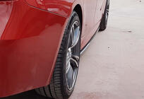 BMW 3-serie F30/F31 2012–2019 DPT V-3 sideskørt-omlægninger (til M-Sport sideskørter, sort højglans) foto 4