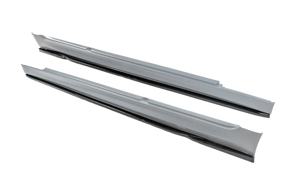 BMW 5-serie G30/G31 2017–2023 DPT V-2 sideskørt-extensions (til M-Sport/M5 sideskørter, sort højglans) Foto 4