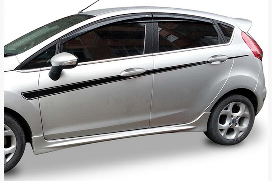 Ford Fiesta 2008–2017 Sideskørter DPT V-2 (HB, sort højglans) Image