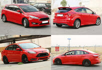 Ford Focus III 2011–2017 DPT sideskørter (SD, 2015-2017, sort højglans) foto 1