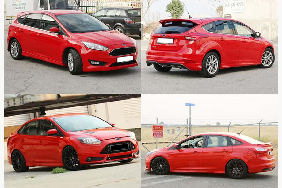 Ford Focus III 2011–2017 DPT sideskørter (SD, 2015-2017, sort højglans) Image