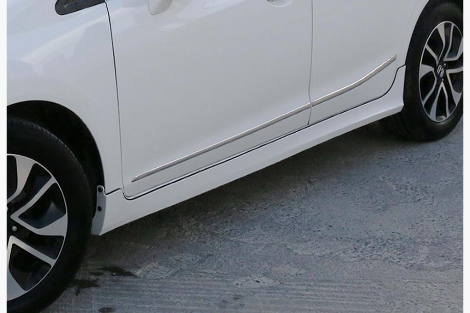 Honda Civic Sedan IX 2011–2016 DPT sideskørter (til lakering) Image