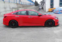 Honda Civic Sedan X 2016–2021 Sideskørter DPT V-3 (til lakering) foto 1