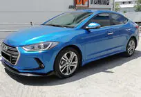 Hyundai Elantra (AD) 2015–2020 DPT sideskørter (blank sort) foto 4