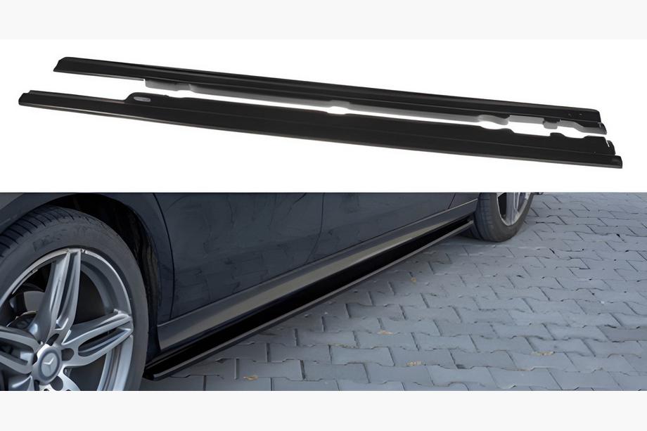 Mercedes E-klasse W213 2016–2023 DPT sideskørter (blank sort) Image