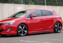 Opel Astra J 2009–2015 Sideskørter DPT V-2 (blank sort) foto 1