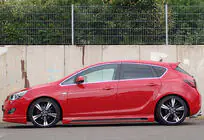 Opel Astra J 2009–2015 Sideskørter DPT V-2 (blank sort) foto 3