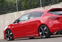 Opel Astra J 2009–2015 Sideskørter DPT V-2 (blank sort) foto 2
