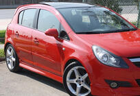 Opel Corsa D 2007–2014 Sideskørter DPT V-1 (sort højglans) foto 1