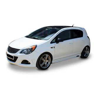 Sideskørter DPT V-2 (blank sort) Opel Corsa D 2007–2014 foto 2