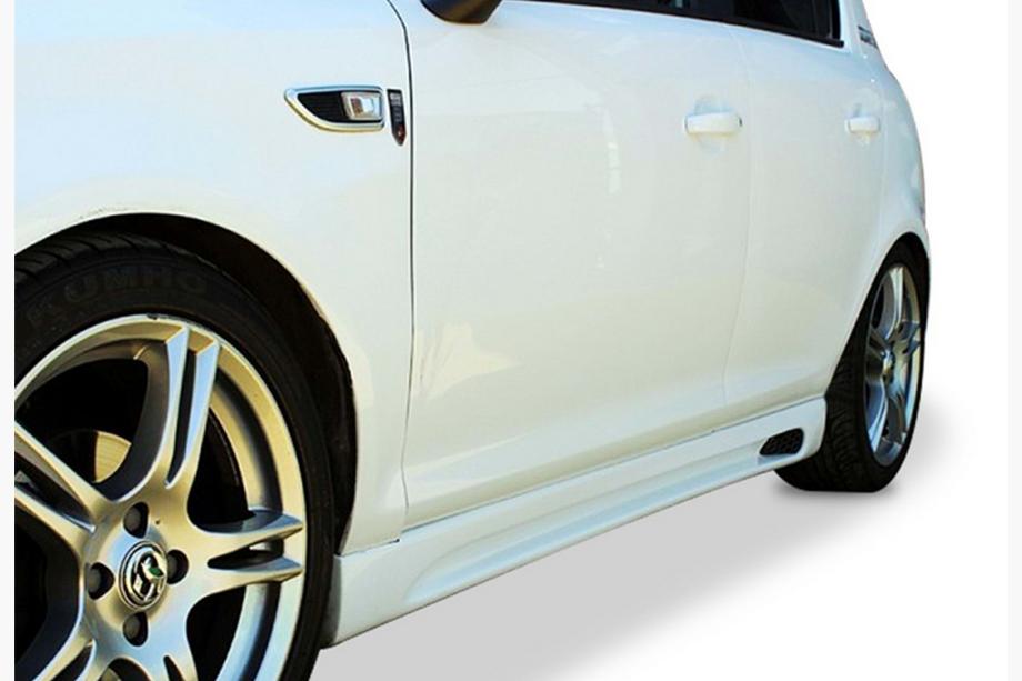 Opel Corsa D 2007–2014 Sideskørter DPT V-2 (blank sort) Image