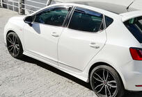Seat Ibiza 2010–2017 Sideskørter DPT V-2 (blank sort) foto 4