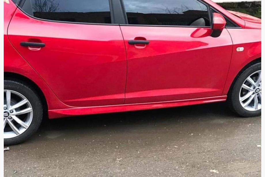 Seat Ibiza 2010–2017 Sideskørter DPT V-3 (sort højglans) Image