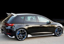 Seat Leon 2013–2020 Sideskørter DPT V-3 (2017-2020, sort højglans) foto 5