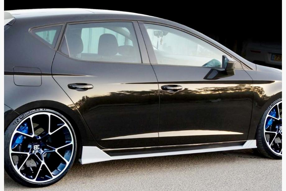 Seat Leon 2013–2020 Sideskørter DPT V-3 (2017-2020, sort højglans) Image