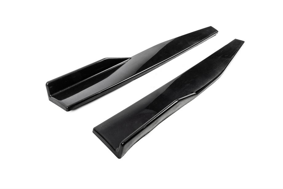 Universelle sideskørtelister DPT Aero Black (blank sort) Foto 3