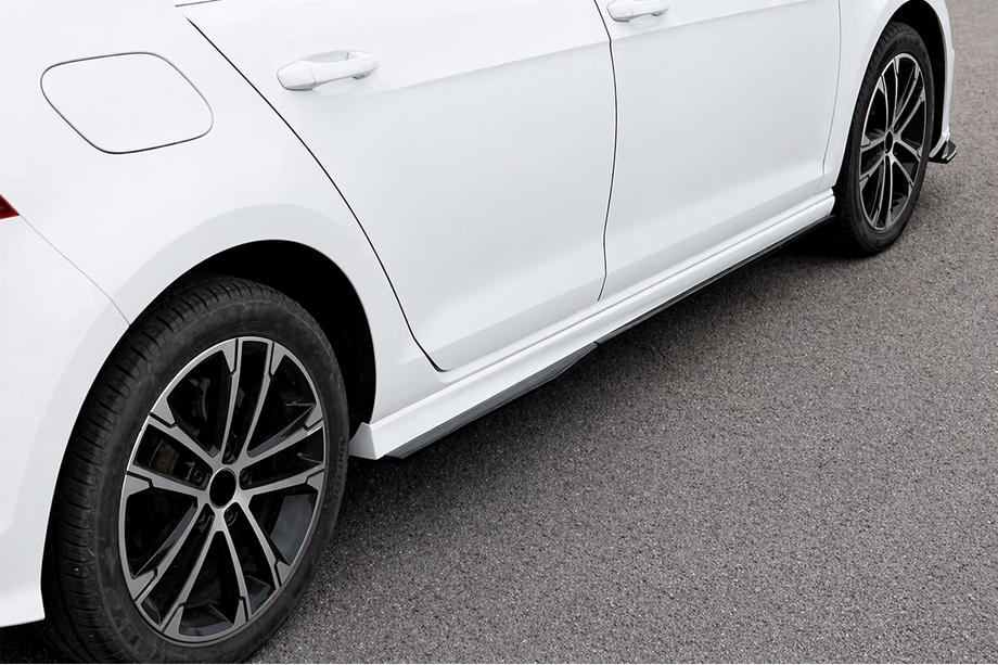 Volkswagen Golf 7/E-Golf 2012–2020 DPT V-4 sideskørter (sort højglans) Image