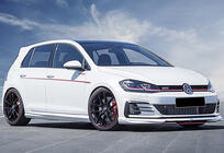 Volkswagen Golf 7/E-Golf 2012–2020 Sidedørsskørter DPT V-5 (sort højglans) foto 1