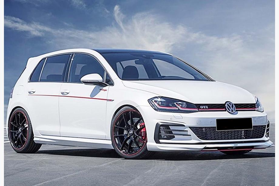 Volkswagen Golf 7/E-Golf 2012–2020 Sidedørsskørter DPT V-5 (sort højglans) Image