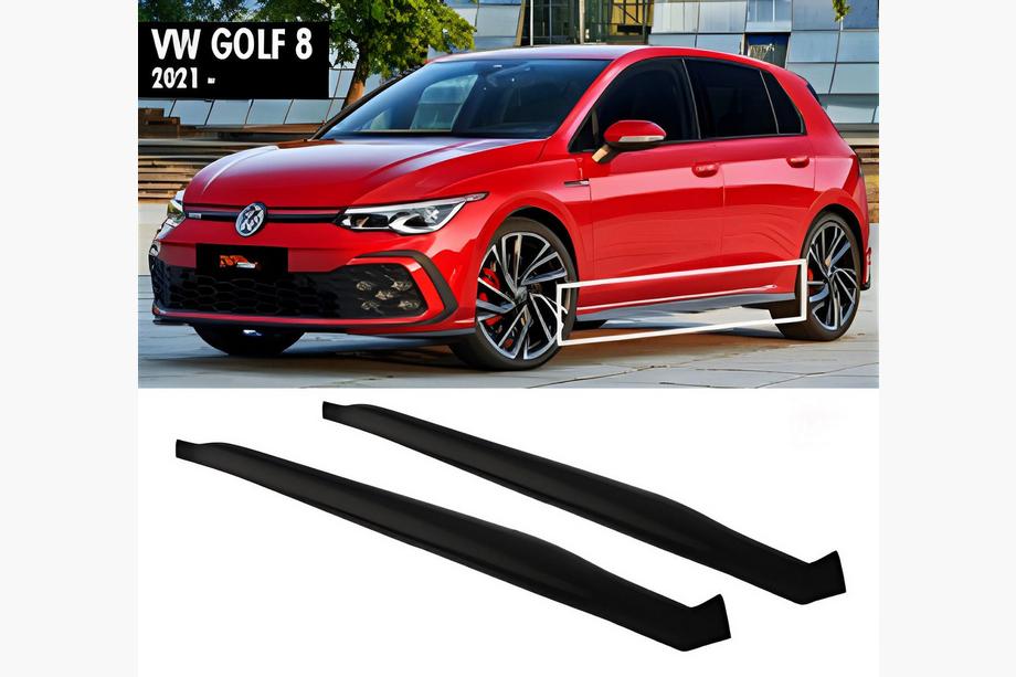 Volkswagen Golf 8 2019– Sideskørter DPT V-2 (blank sort) Image