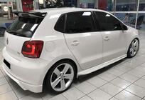 Volkswagen Polo 2010–2017 Sideskørter DPT V-1 (sort højglans) foto 2