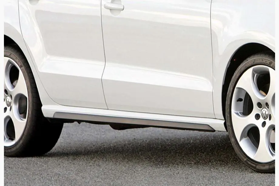 Volkswagen Polo 2010–2017 Sideskørter DPT V-2 (blank sort) Image