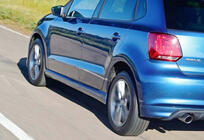Volkswagen Polo 2010–2017 Sideskørter DPT V-3 (sort højglans) foto 1