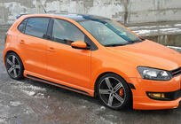 Volkswagen Polo 2010–2017 Sideskørter DPT V-4 (til lakering) foto 2