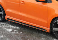 Volkswagen Polo 2010–2017 Sideskørter DPT V-4 (til lakering) foto 1