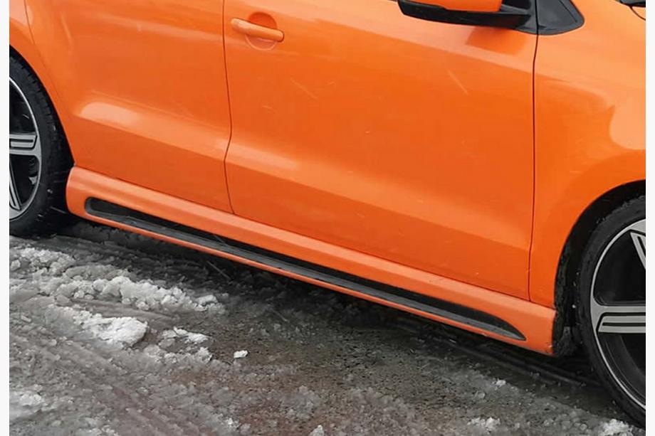 Volkswagen Polo 2010–2017 Sideskørter DPT V-4 (til lakering) Image