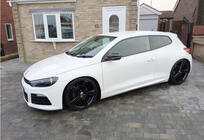 Volkswagen Scirocco 2008–2017 Sideskørter DPT V-1 (sort højglans) foto 3