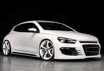 Volkswagen Scirocco 2008–2017 Sideskørter DPT V-2 (blank sort) foto 1