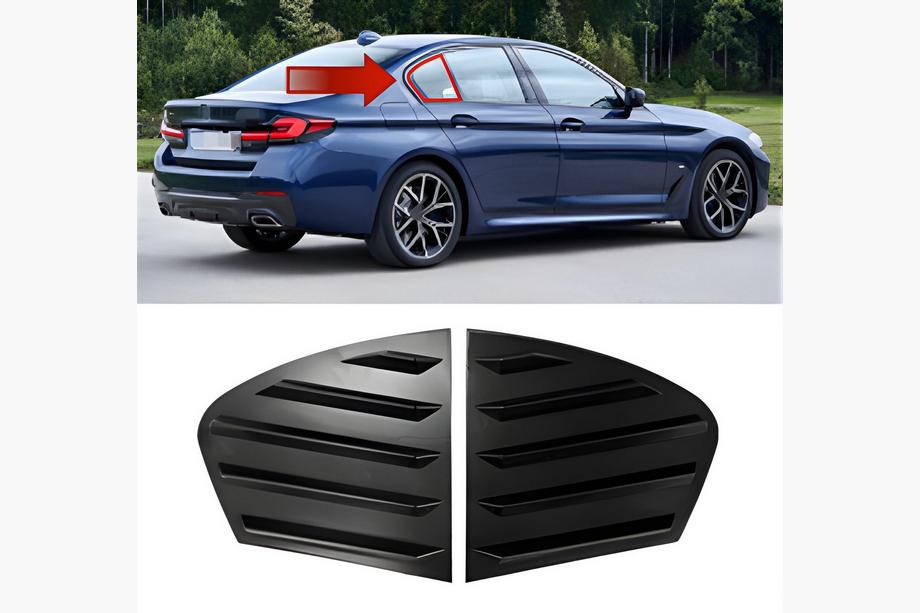 BMW 5-serie G30/G31 2017–2023 Lister til bagruder DPT (sort blank, 2 stk.) Image